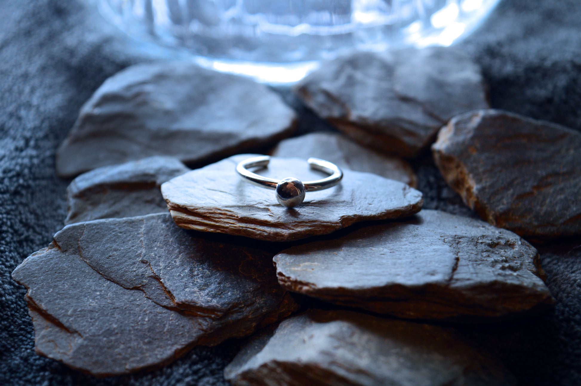 dela comeco handcrafted collection. sterling silver adjustable ring