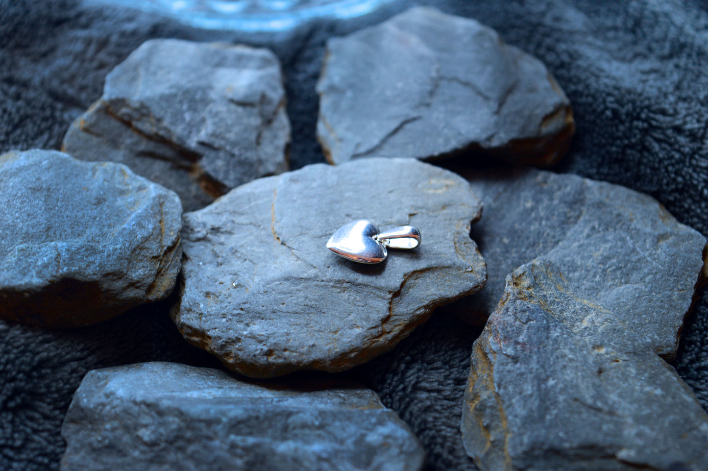 Small heart pendant in sterling silver