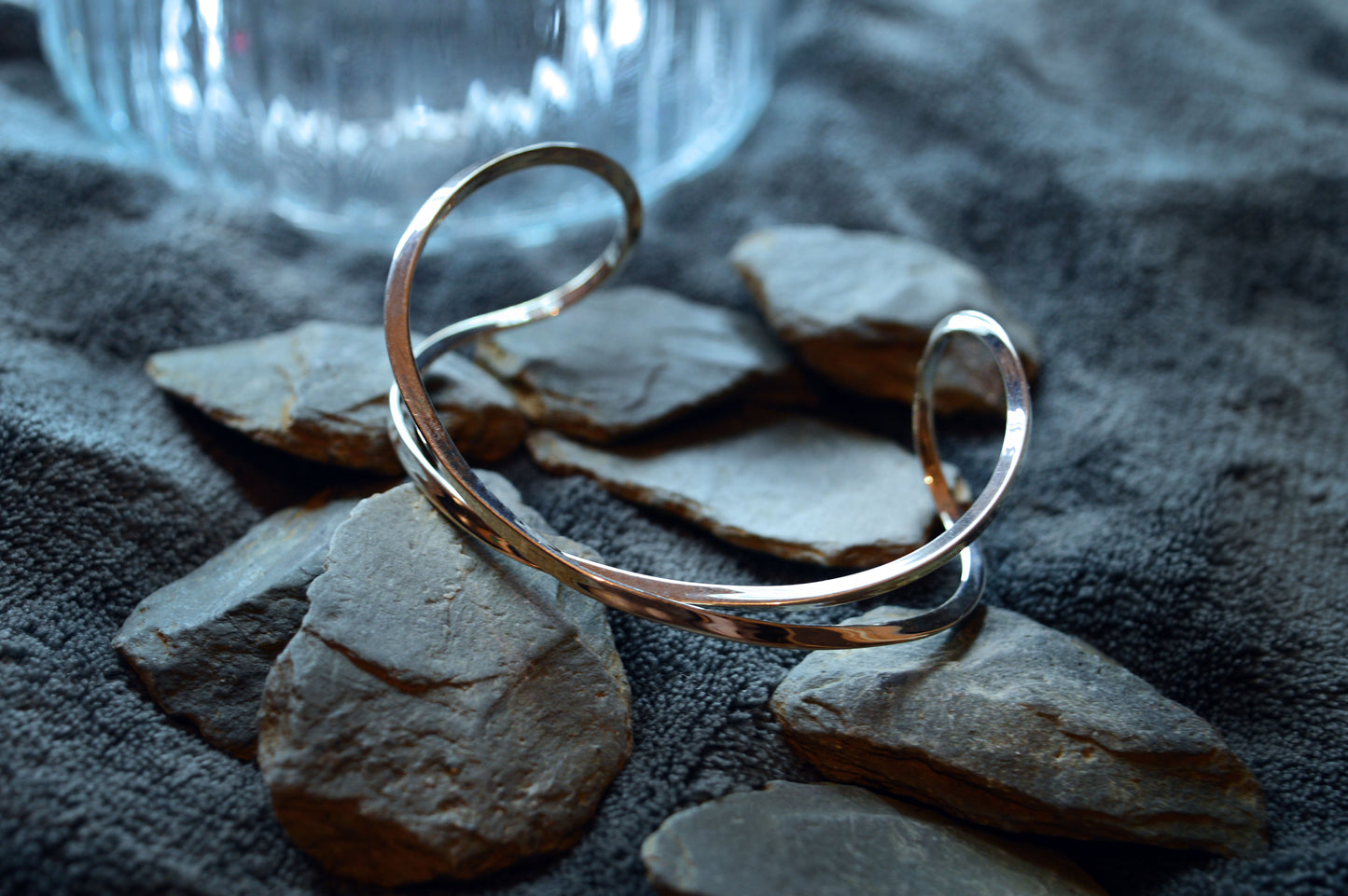 Sterling silver Infinity bangle