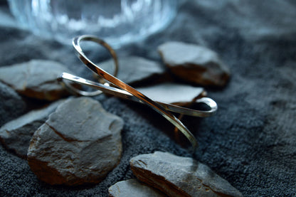 Sterling silver Infinity bangle